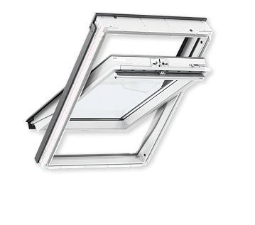 Купить Мансардное окно VELUX Комфорт плюс GLU CK02 0061 55х78см / Белое полиуретановое / ручка сверху / двухкамерное - изображение 1